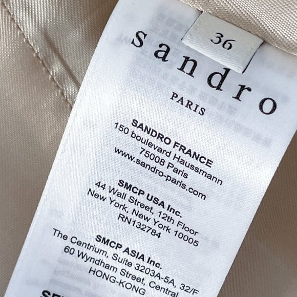PICTURE UPDATED, 99% NEW SANDRO WOOL BLAZER, SIZE 36, S - Picture 9 of 11